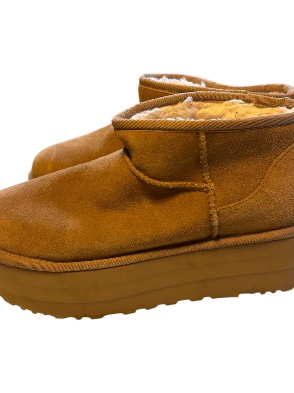 Ugg Classic‎ Ultra Mini Women's Size 10 Chestnut Boots 1135092 EUC